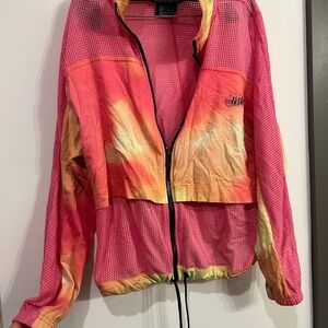 Nike Women's Pink and Orange Mesh Jacket